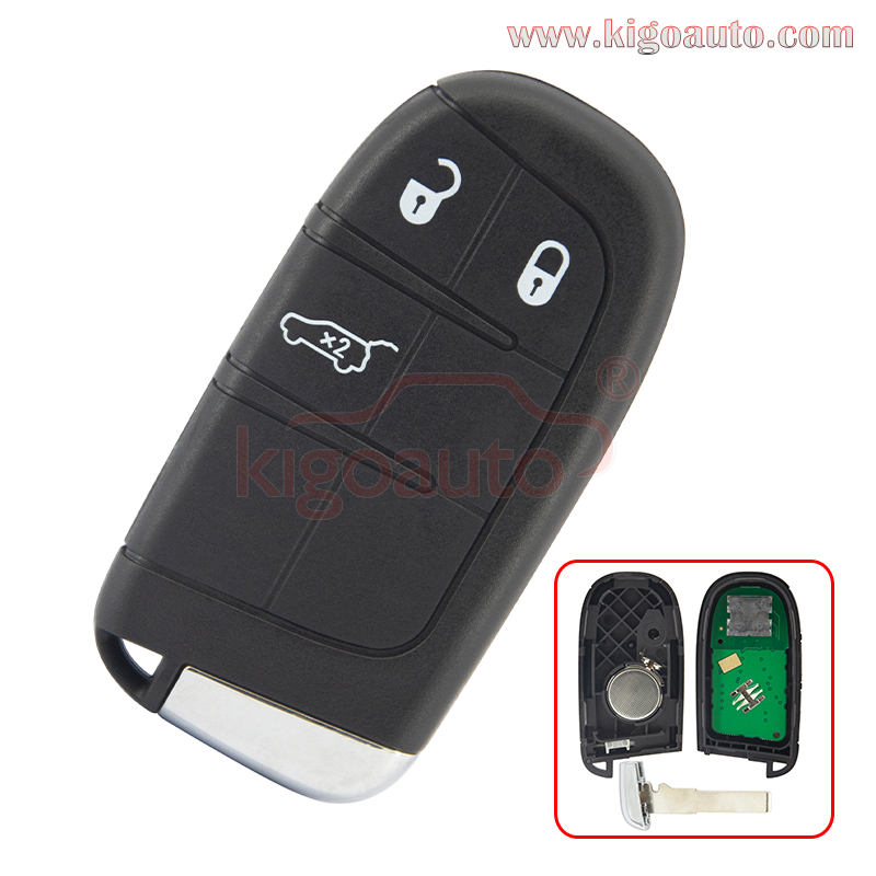 FCC M3N-40821302 Smart key 3 button 434mhz 4A chip for 2015-2021 Jeep compass