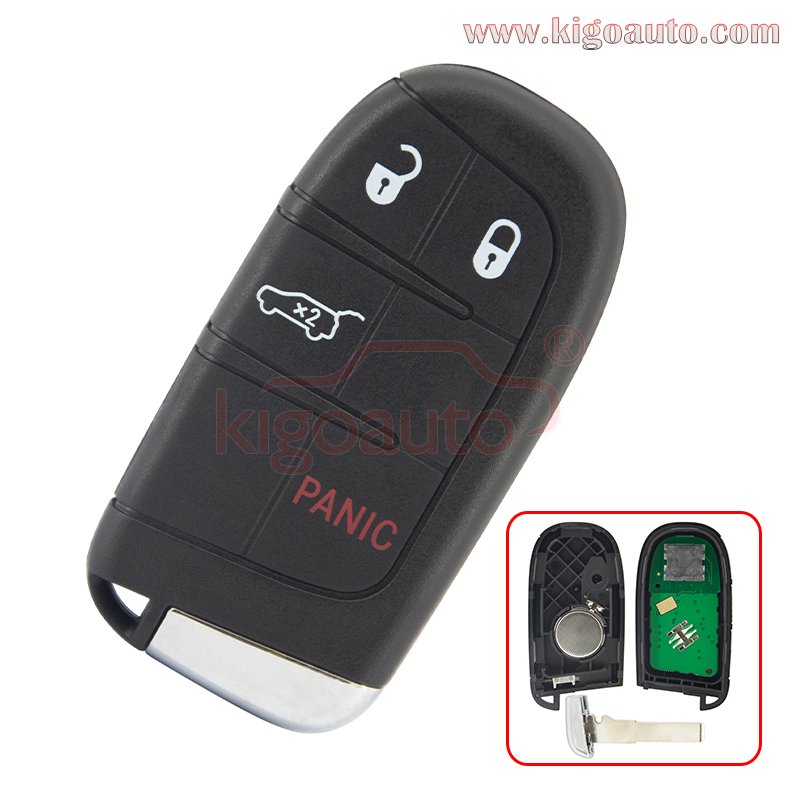 FCC M3N-40821302 Smart key 4 button 434mhz 4A chip for Jeep Renegade 2015-2021