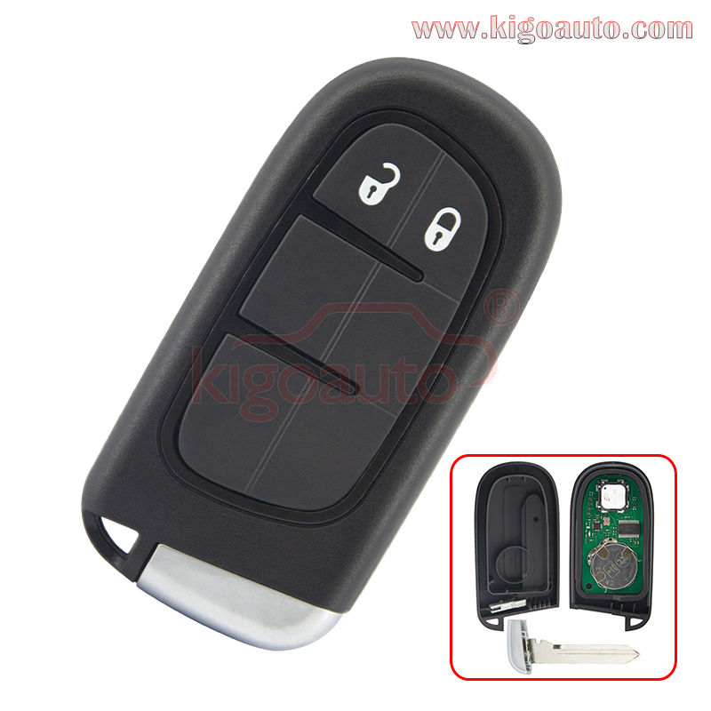 FCC GQ4-54T Smart key 2 button 434Mhz 46 chip PCF7953 for 2013-2018 Dodge Ram Chrysler Jeep