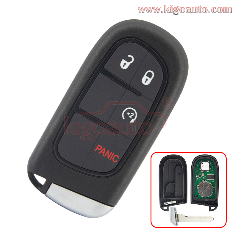 FCC GQ4-54T Smart key 4 button 434Mhz 46 chip PCF7953 for 2013-2018 Dodge Ram