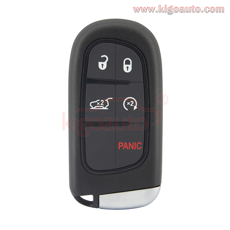 P/N 68141580 smart key 5 button 434Mhz 4A chip for Jeep Cherokee Grand Cherokee 2014-2018 FCC GQ4-54T