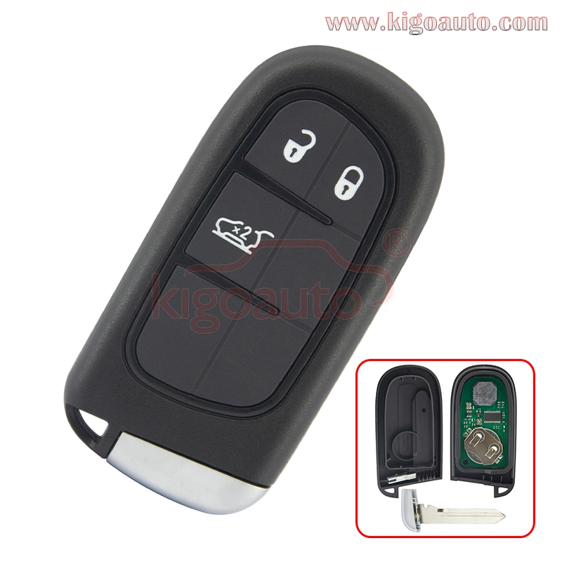 FCC GQ4-54T Smart key 3 button 434Mhz 4A chip for Jeep Cherokee 2014 2015 2016 2017