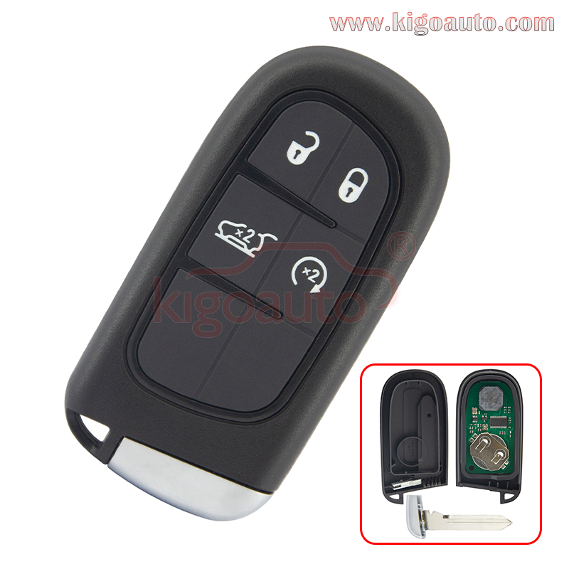 FCC GQ4-54T Smart key 4 button 434Mhz 4A chip for Jeep Cherokee 2014-2018