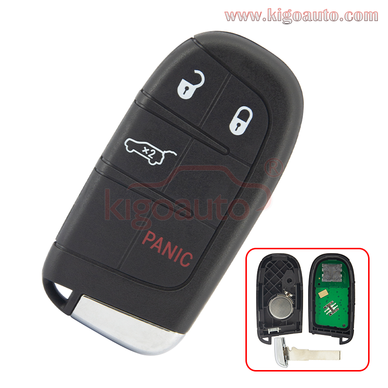 FCC M3N-40821302 Smart key 4 button 434mhz 4A chip for 2015-2021 Jeep compass