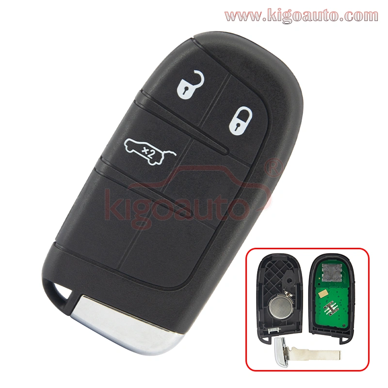 FCC M3N-40821302 Smart key 3 button 434mhz Hitag-AES 4A chip PCF7953M for Jeep Renegade 2014