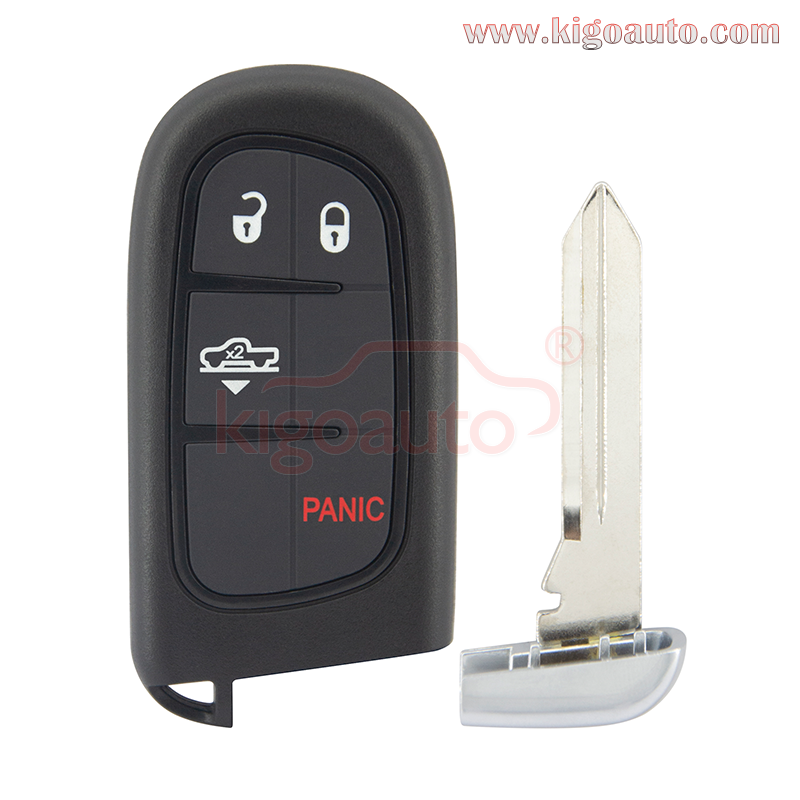 FCC GQ4-54T Smart key 4 button 434Mhz 46 chip PCF7953 for 2013-2018 Dodge Ram 1500 2500 3500