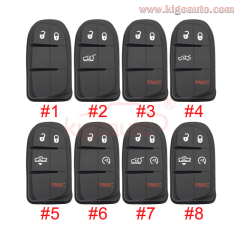 Button pad for FCC GQ4-54T Jeep Cherokee Grand Cherokee Dodge Ram smart key