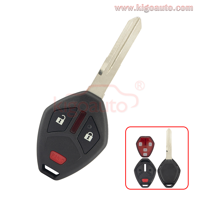 (straight blade)FCC OUCG8D-620M-A Remote key 3 button MIT6 blade 313.8Mhz ID46 chip for 2006-2007 Mitsubishi Endeavor PN MN141383