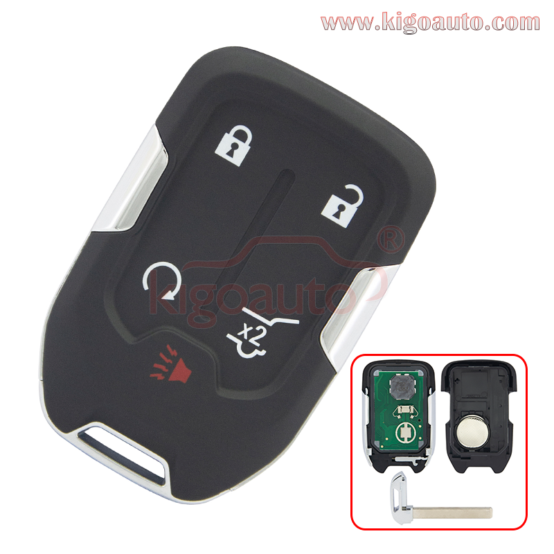 FCC HYQ1ES Smart Key 5 Button 434 Mhz NXP AES 128 Bit For 2021-2022 GMC Acadia Terrain PN: 13522895