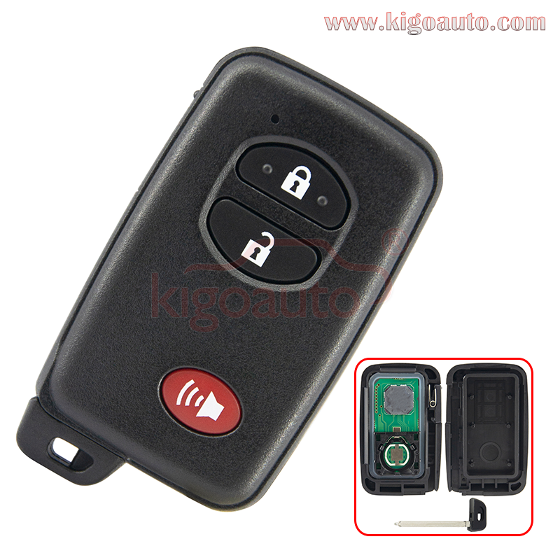 FCC HYQ14AEM smart key 314.3mhz 3 button for 2010 - 2012 Toyota Rav4 PN 89904-0R060 (GNE Board 271451-6601)
