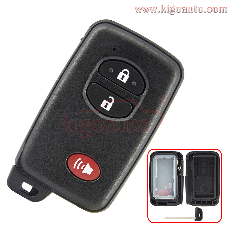 FCC HYQ14AAB HYQ14ACX smart key case 3 button for Toyota RAV4 Highlander 2007-2014 PN 89904-48100