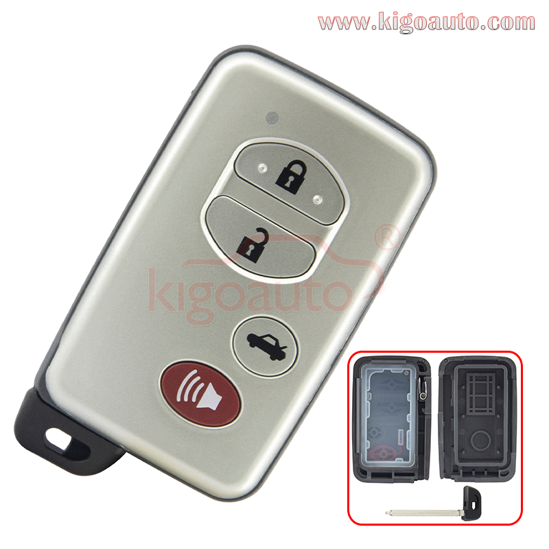 FCC HYQ14AAB Smart key case 4 button for Toyota Corolla Camry Avalon 2009 2010 2011 PN 89904-06041