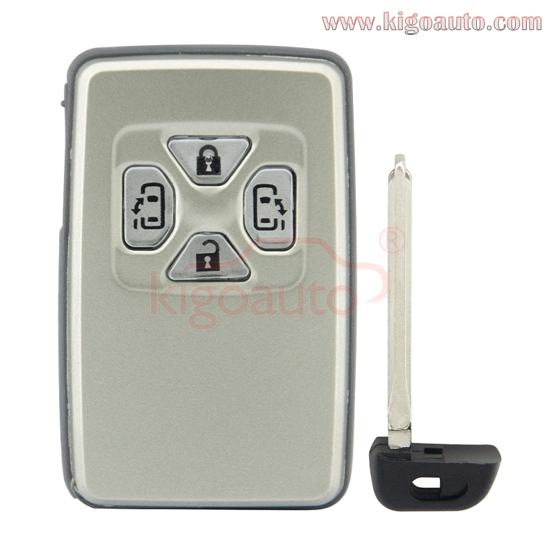 Smart key case 4 button for Toyota Yaris Previa