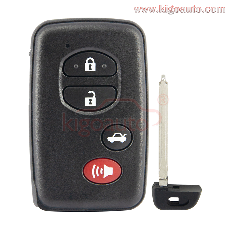 FCC HYQ14AAB smart key case  4 button for Toyota Camry Corolla Avalon 2009 2011 2012