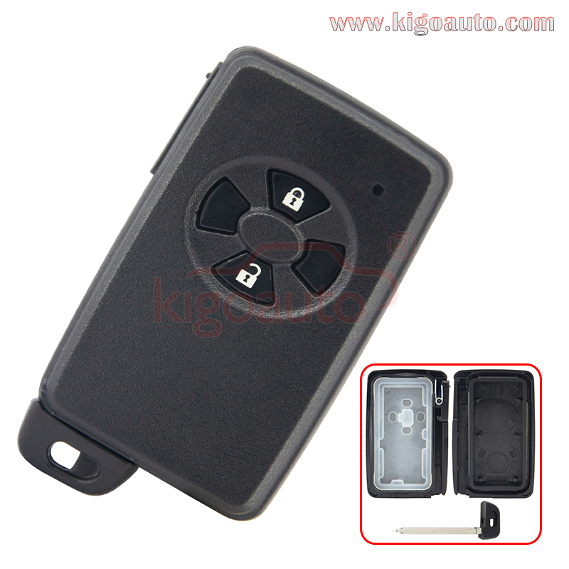 PN 89904-52011 89904-52060 Smart key case 2 button for Toyota Vitz Ractis