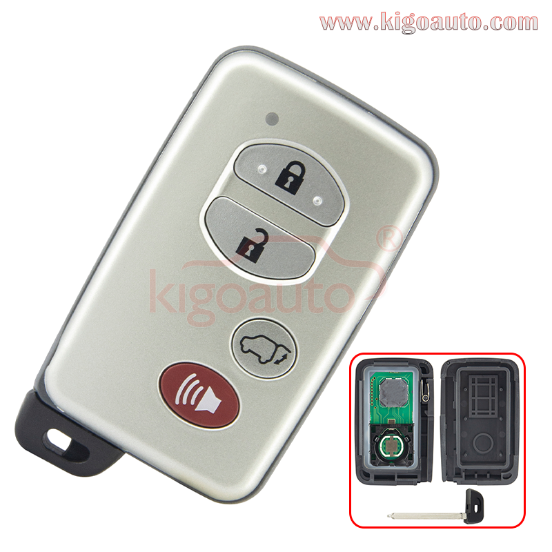 FCC HYQ14ACX Smart key 314.3Mhz 4 button for Toyota Venza 2010-2016 P/N 89904-0T020(Board 271451-5290)