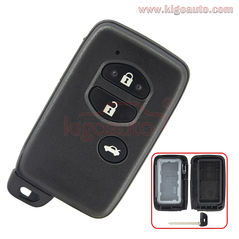 Smart key shell case 3 button for Toyota Camry Avensis