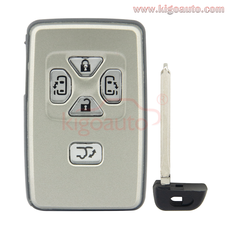 Smart key case 5 button for Toyota Yaris Previa P/N 89904-28132