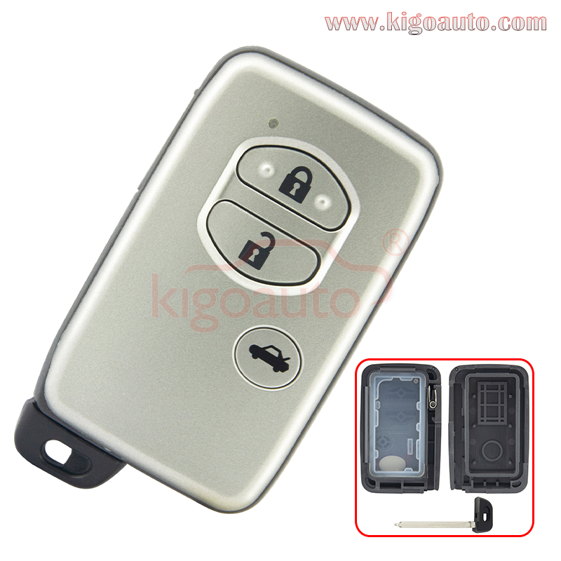 Smart key shell 3 button for Toyota  4Runner Camry 2010