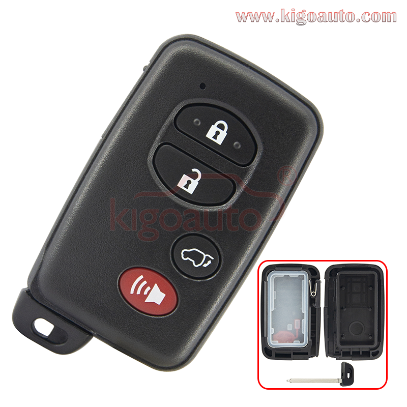 FCC HYQ14AAB smart key case 4 button for Toyota Highlander Limited 2007-2014 PN 89904-48110