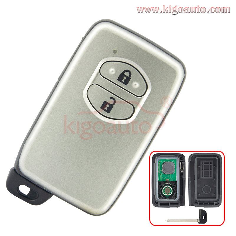 Smart key 314.2MHZ 4D chip 2 button for Toyota Prius (Board 271451-5290)