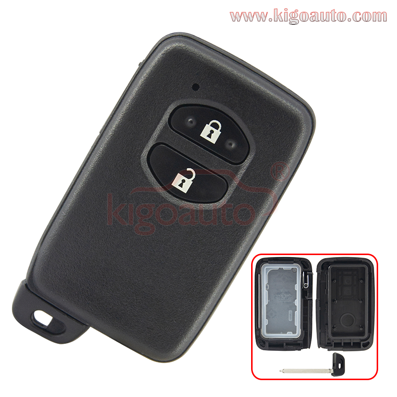 PN 89904-47190 89904-47380 Smart key case 2 button for Toyota Prius 2010 2011 2012 2013 2014 2015