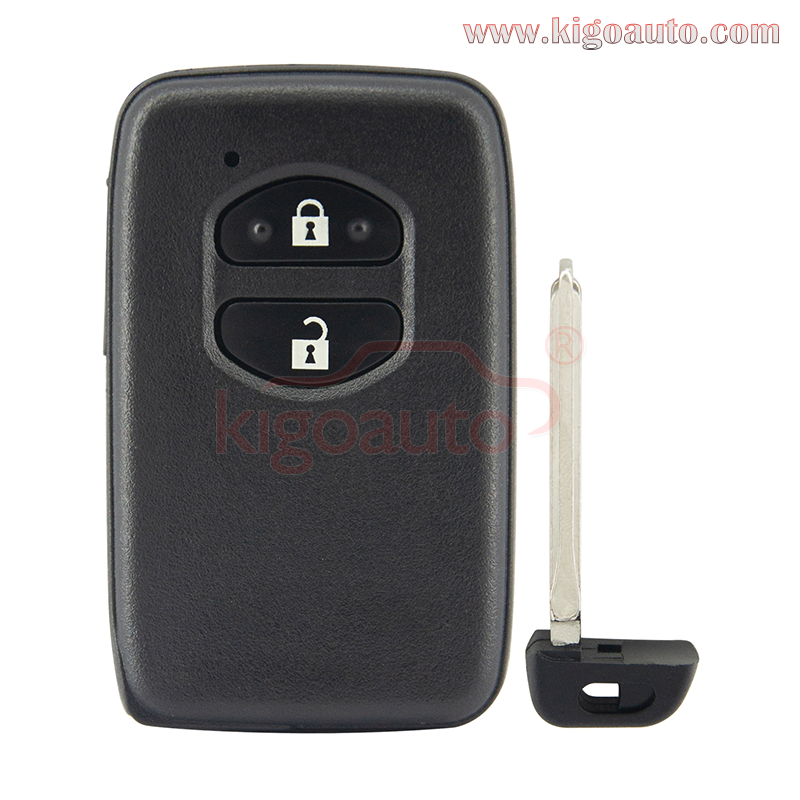 PN 89904-47190 / 89904-0F010 / 89904-47170 Smart key 2 button 433Mhz/314Mhz for 2009-2015 Toyota Prius Aqua Corolla Axio Vitz (Board F433 A433 3370 5290 5300)