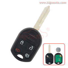 CWTWB1U793 Remote key 4 button 315Mhz 434Mhz with 4D63 chip for 2007-2011 Ford Edge 164-R8073