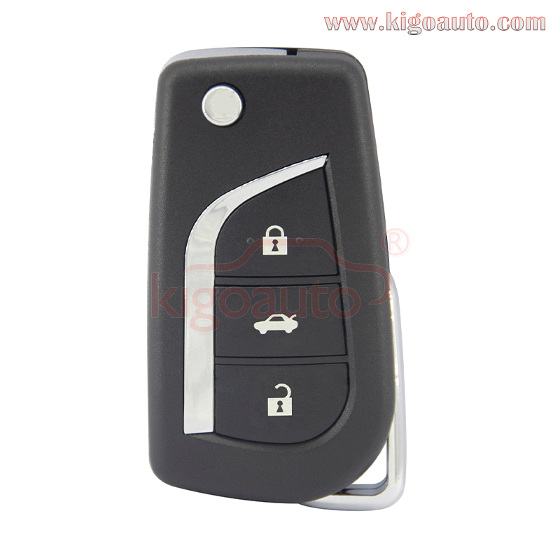 PN 89070-06700 Flip remote key 3 button 314.4Mhz ASK TOY48 blade with G or H chip for Toyota Camry Aurion