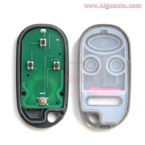 FCC OUCG8D-344H-A remote fob 4 button 313.8Mhz for 1998 - 2002 Honda Accord P/N 72147-S9A-A01