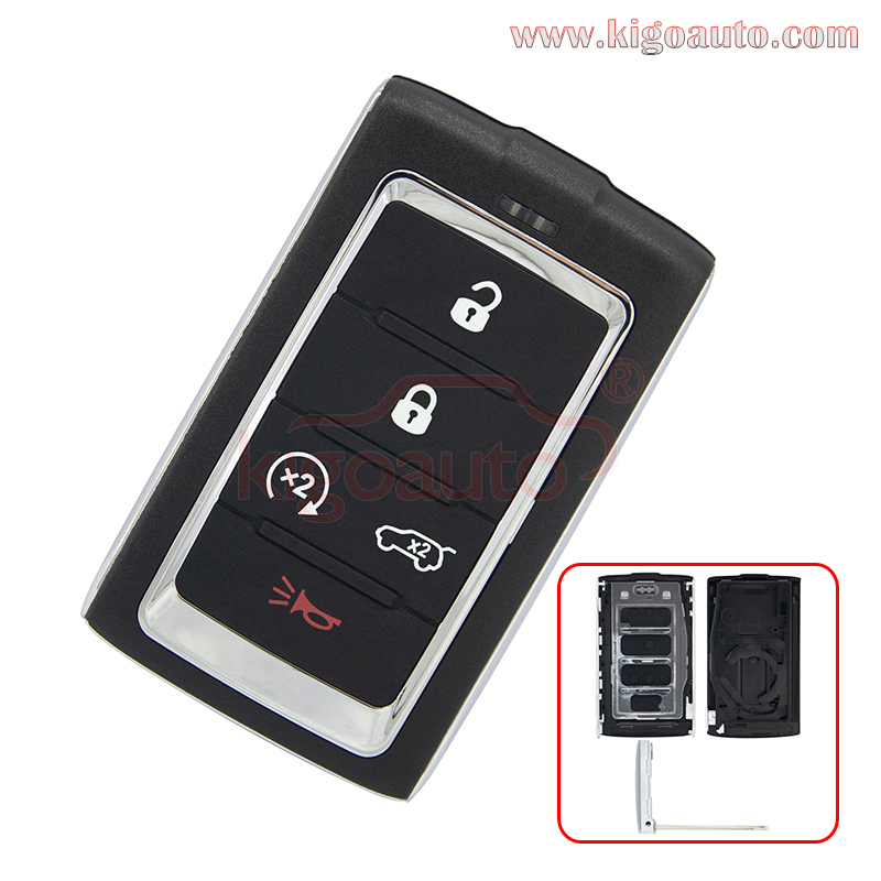 FCC M3NWXF0B1 smart key case 5 button for 2021-2022 Jeep Grand Wagoneer Grand Cherokee