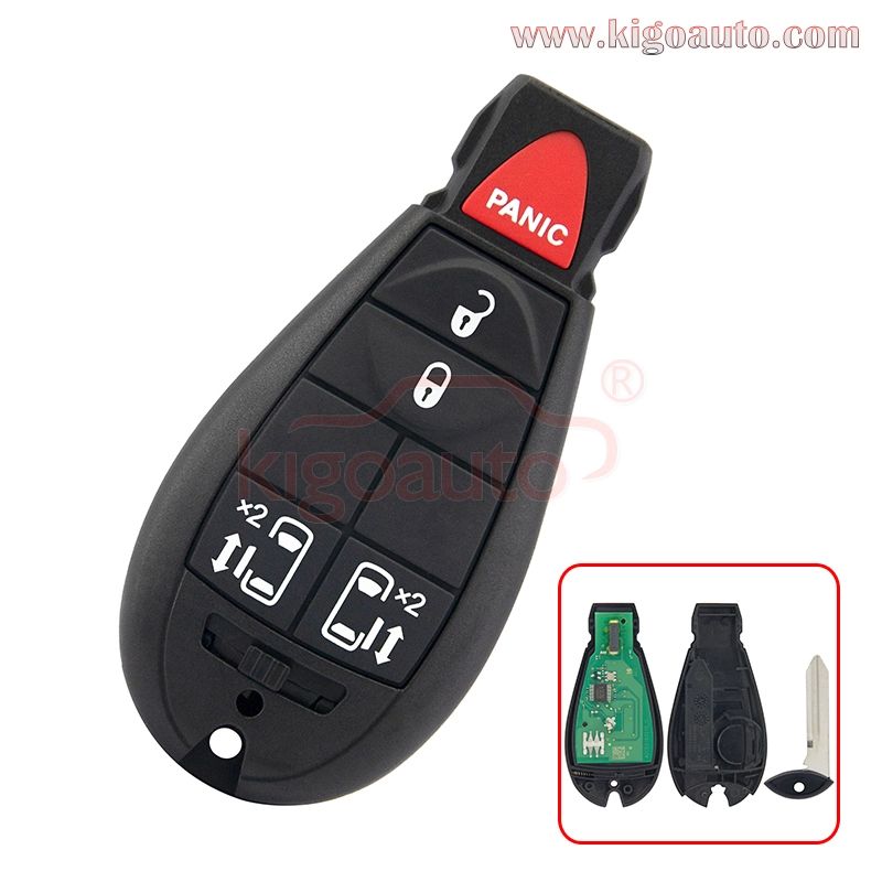 #8 M3N5WY783X fobik key 434Mhz 4 button with panic for Dodge before 2012