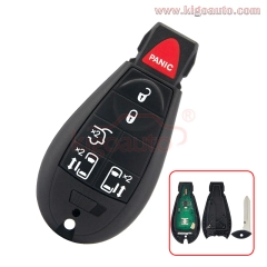 #9 Fobik key remote 5 button with panic 434Mhz IYZ-C01C for Dodge Grand Caravan 2009 2010 2011 2012