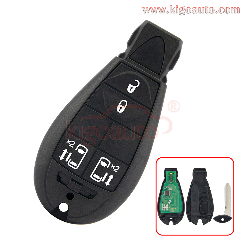 #8 68066859AD Journey,Grand Cherokee,Voyager Fobik key remote 4 button 434Mhz for Chrysler