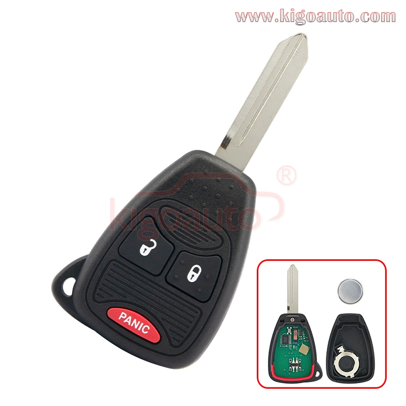 FCC OHT692713AA OHT692427AA Remote head key 3 button 315Mhz for Chrysler PT Cruiser Dodge Caliber Jeep Compass 2007-2010