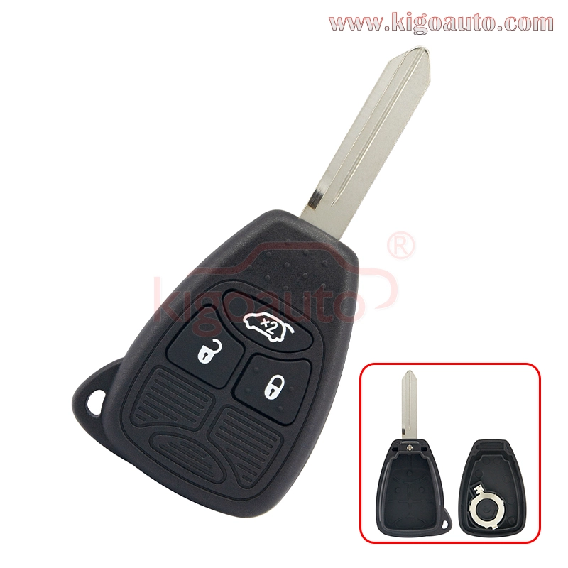 Remote head key shell 3 button for Chrysler Dodge 300C Caliber Nitro Voyager