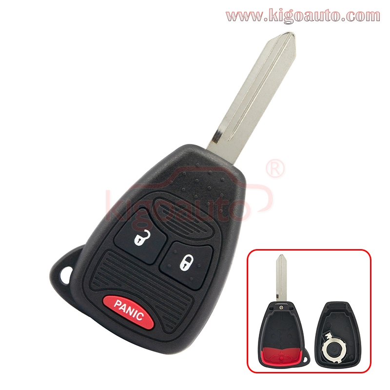 FCC OHT692427AA Remote key shell 3 button for Chrysler PT CRUISER SEBRING ASPEN 2006-2010