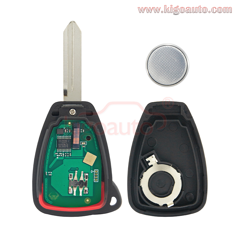 FCC OHT692713AA Remote head key 4 button 315Mhz ID46-PCF7941 chip for 2007-2018 Chrysler Aspen Dodge Caliber Jeep Compass PN 68039414AD 04589621AB
