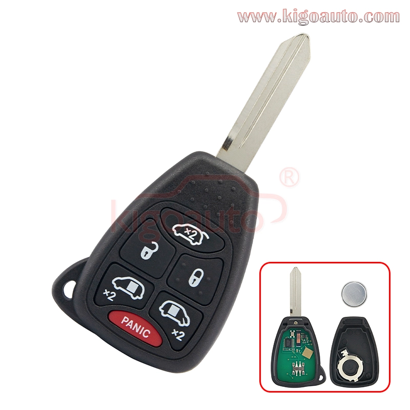 FCC OHT692427AA Remote head key 6 button 315Mhz for Jeep Commander 2007 PN 68003389AA