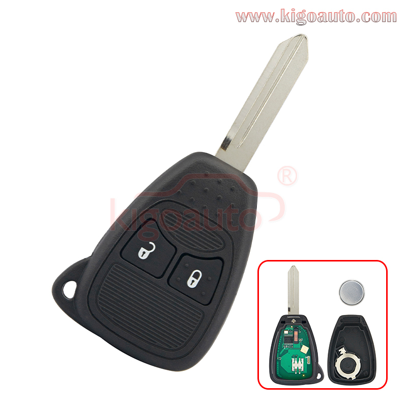 P/N 04589318AC Remote head key 2 button 434Mhz for Chrysler Dodge 300C Caliber Nitro Voyager