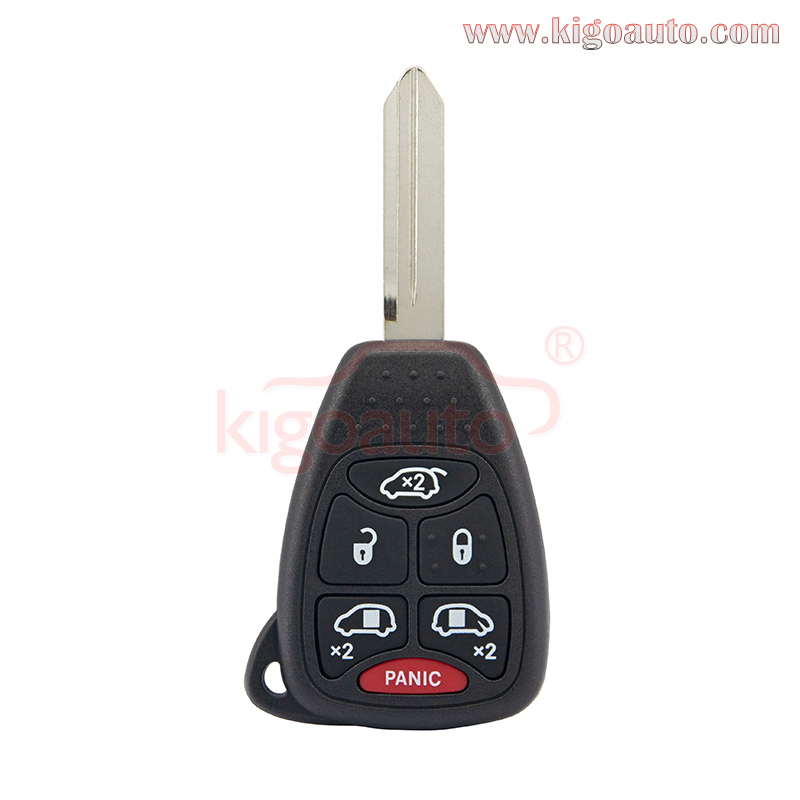 FCC OHT692427AA Remote head key 6 button 315Mhz for Jeep Commander 2007 PN 68003389AA