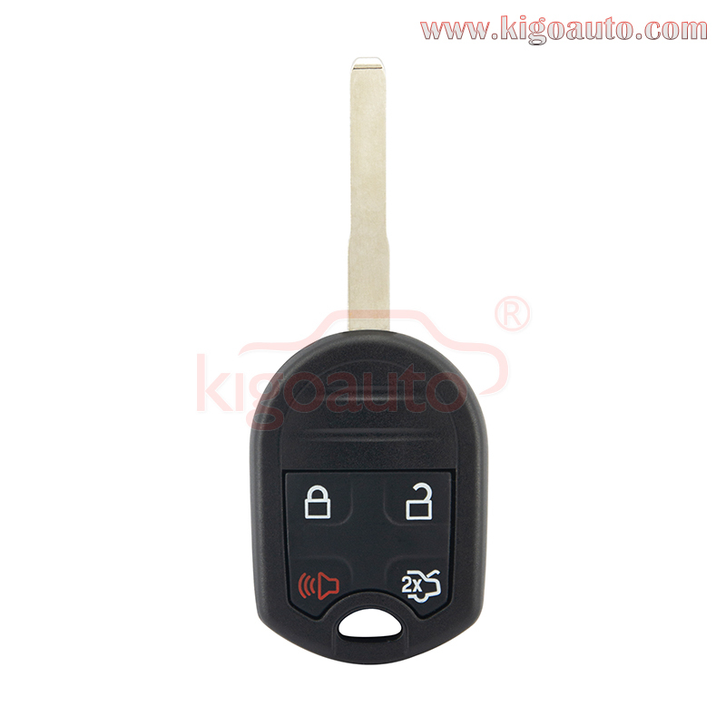 Remote head key shell 4 button HU101 blade for Ford Fiesta Focus Transit PN 164-R7976