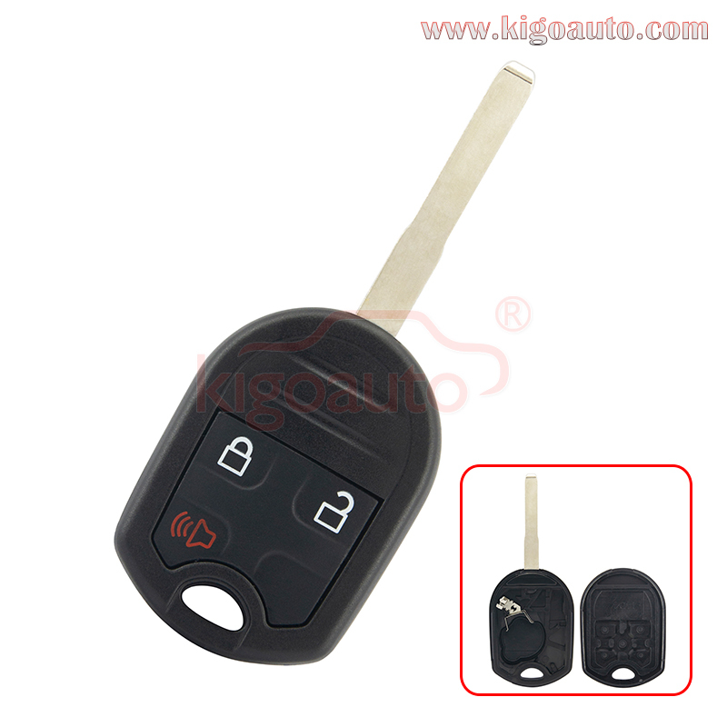 Remote head key shell 3 button HU101 blade for Ford Escape Transit Connect 2014 - 2018