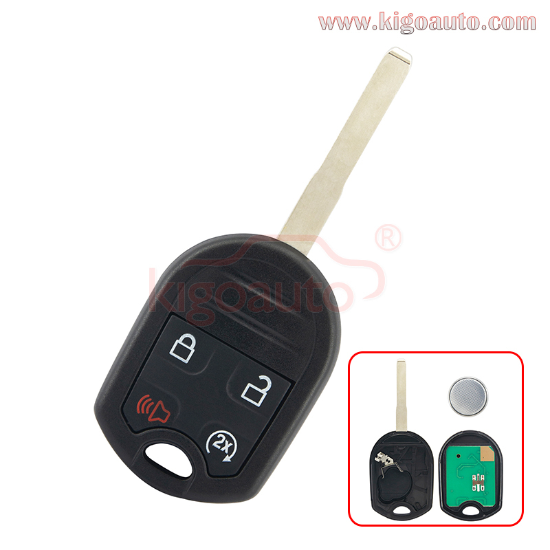 FCC CWTWB1U793 Remote head key 4 button 315Mhz HU101 blade with 4D63 80bit chip for Ford Escape Fiesta Transit 2016 2017