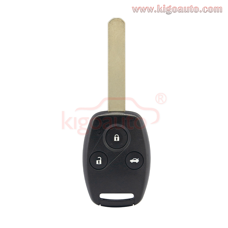 FCC HLIK-1T/ HLIK-2T remote key  3 button 433Mhz with electronic ID46 chip for Honda City Fit Jazz Odyssey Fleed 2008-2015