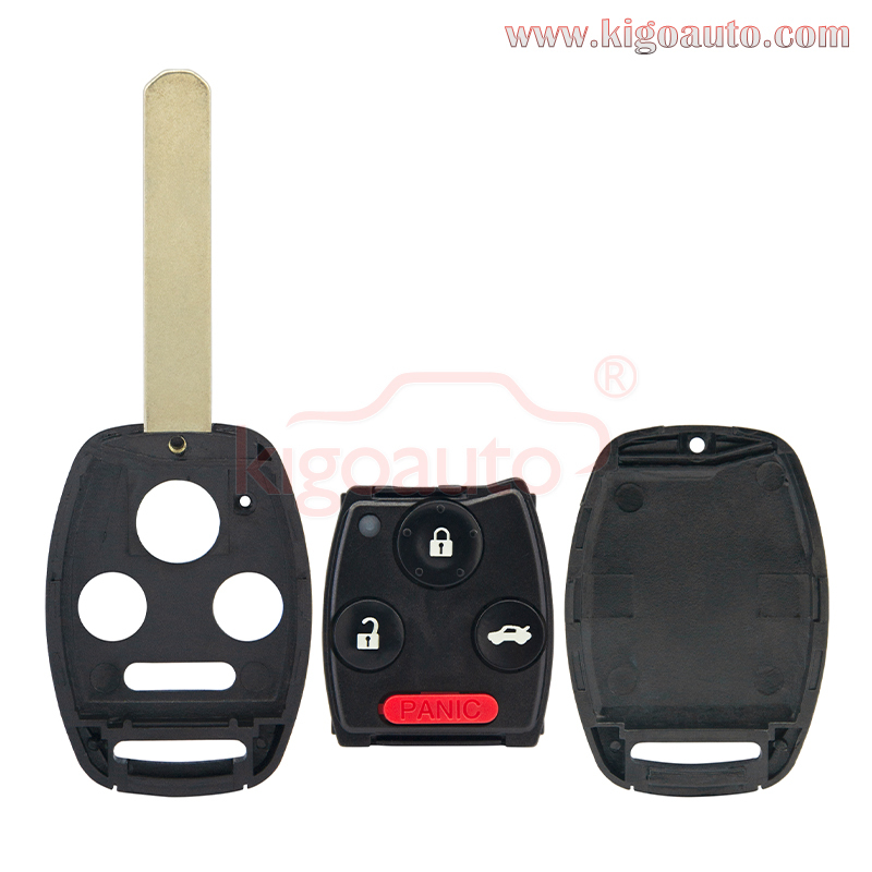 FCC MLBHLIK-1T Remote head key 3 button with panic 313.8 Mhz 434mhz for Honda Accord Coupe Fit 2009 2010 2011 2012 P/N 35118-TE0-A10