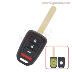 FCC MLBHLIK6-1T remote key 3 button with panic 313.8Mhz ID47 HONDA G chip for Honda Accord Civic 2013 2014 2015 P/N 35118-T2A-A20