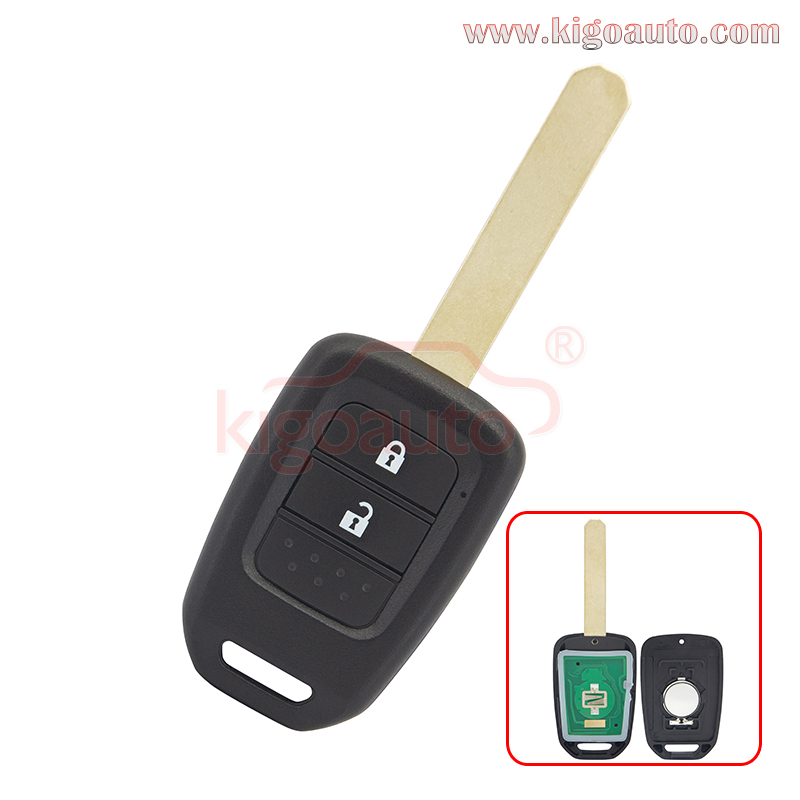 HLIK6-1T Remote key 2 button 313.8Mhz 434mhz for Honda Jazz Civic Accord City CR-V XR-V Vezel HR-V