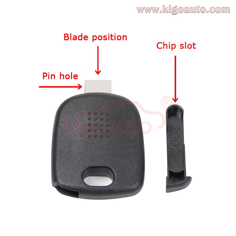 Universal Transponder Key Shell compatible with KEYDIY Universal Key Blades (With Chip Holder)