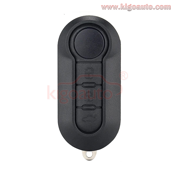FCC LTQFI2AM433TX Flip remote key 3 button 433mhz ID46-PCF7946 chip SIP22 blade for 2007-2018 Fiat 500 Doblo Grande Punto (Delphi system)